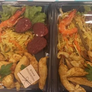 plateau repas crevettes